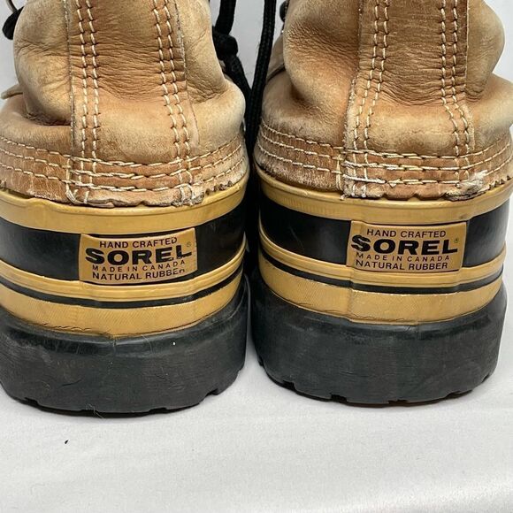 Sorel Caribou Leather Kaufman Rubber Snow Boot - Men’s 9 - Picture 6 of 11